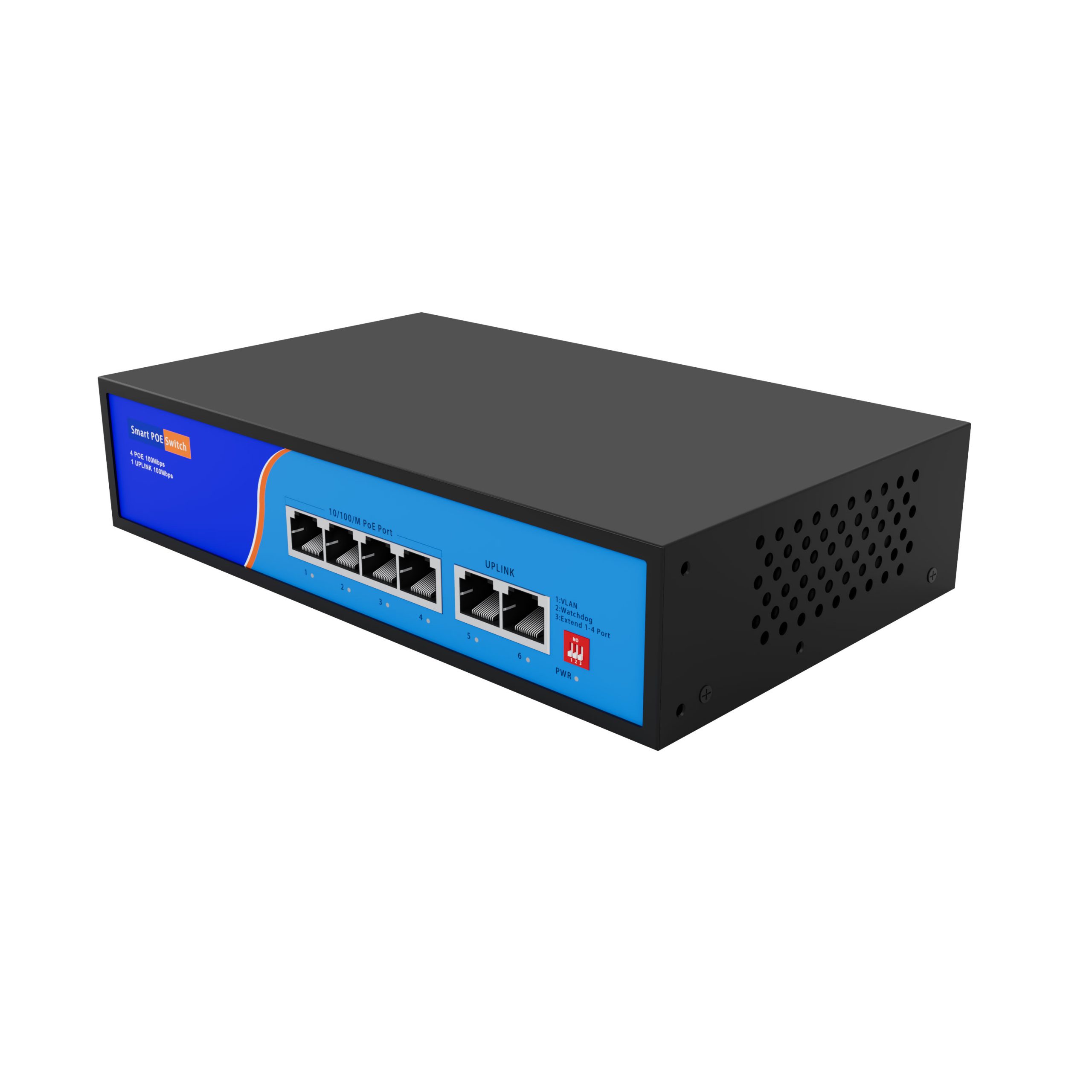 HC-F0402P 4 Port POE Switch With 1 Gigabit Uplink Port 1 SFP Port - Image 3