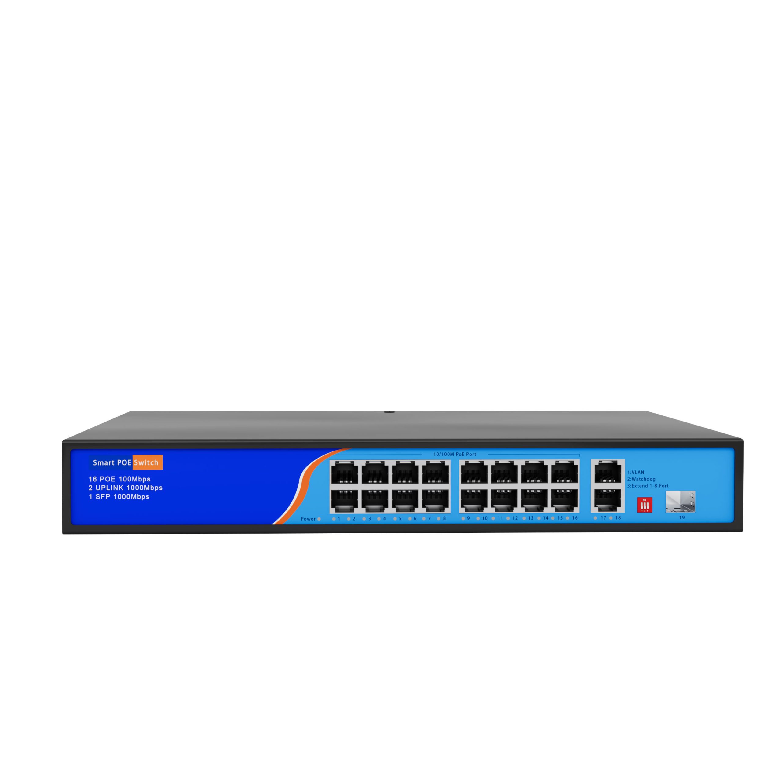 HC-F16021GP 16 Port POE Switch with 1 Gigabit Uplink Port 1 SFP Port